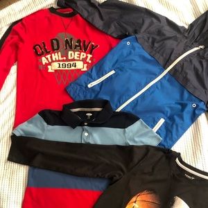 Two-long sleves, T-Shirt, Windbreaker